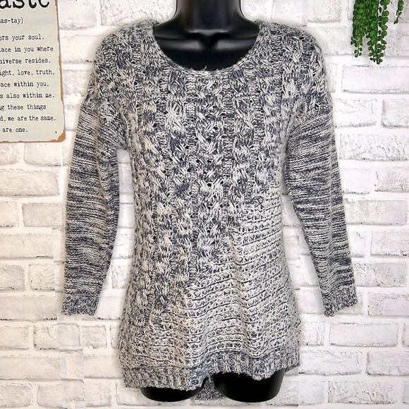 Lucky Brand Oversized Wool Blend Heavy Knit Sweater Shirt Top - Picture 1 of 5